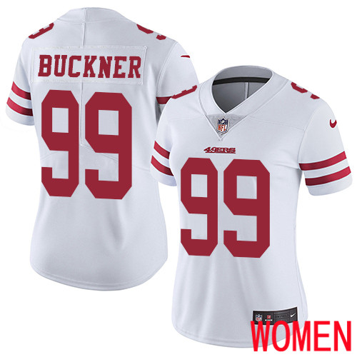 San Francisco 49ers Limited White Women DeForest Buckner Road NFL Jersey #99 Vapor Untouchable